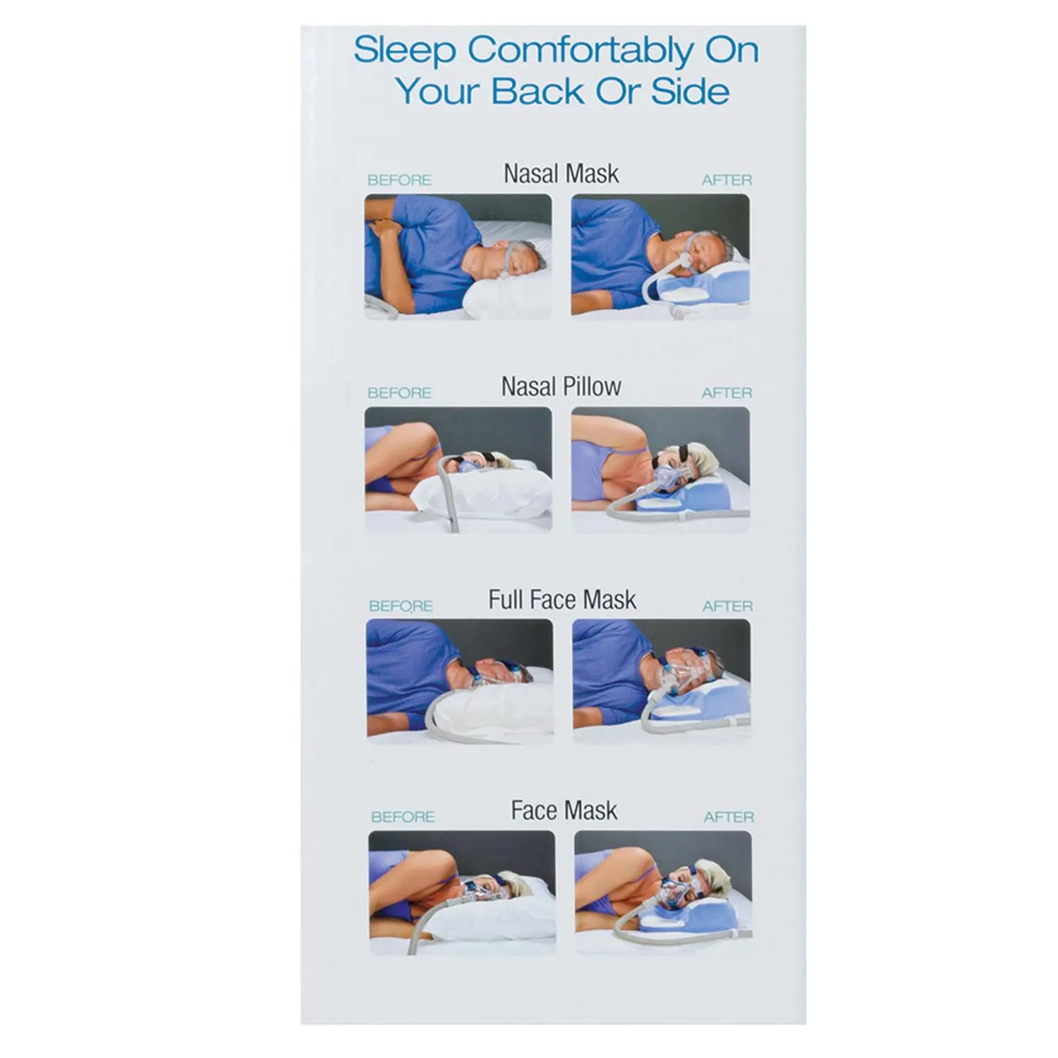 Roscoe Contour CPAP Pillow with Velour Cover