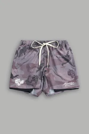 Roses While We're Here Compression Shorts in Blooming Woodland Camo