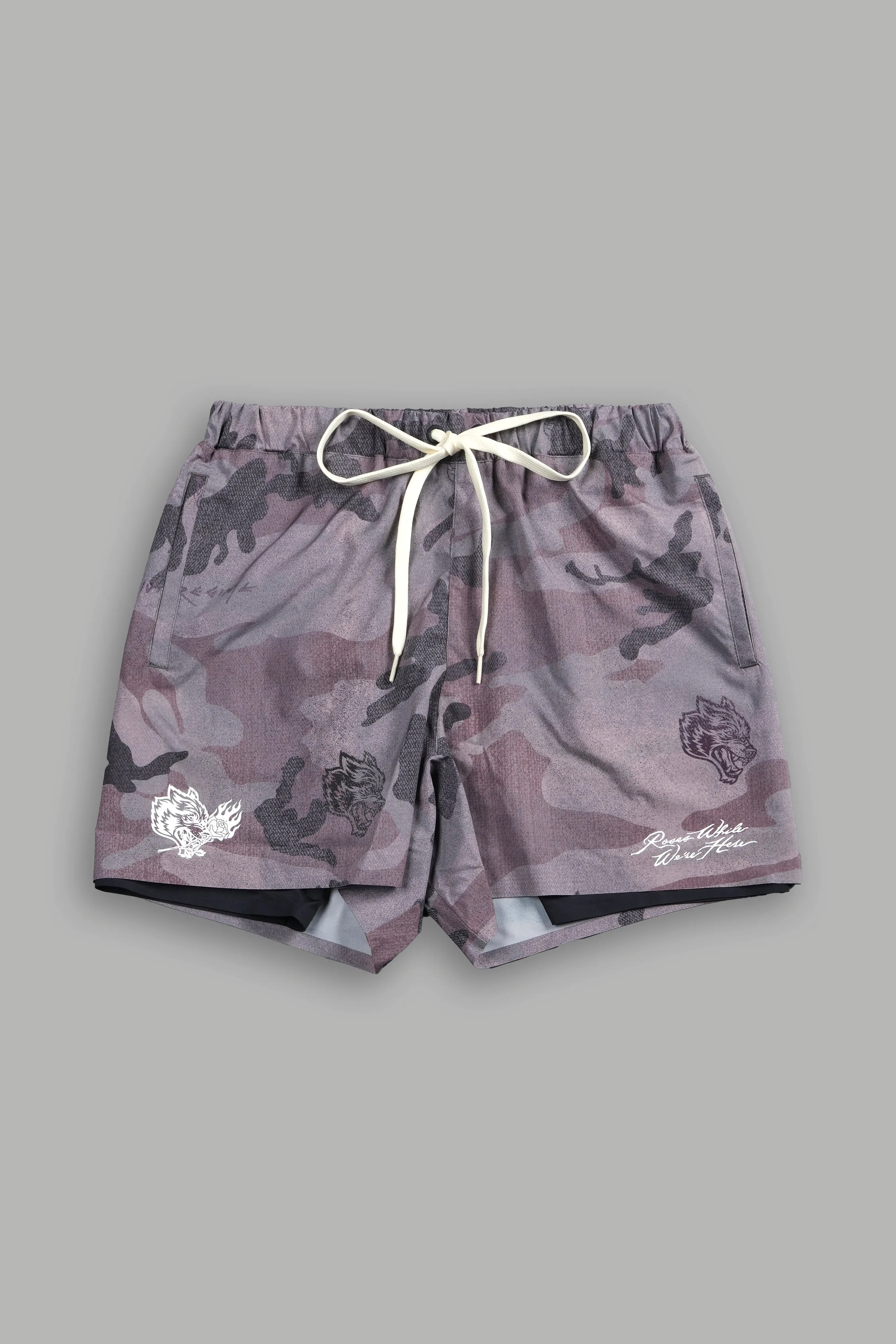 Roses While We're Here Compression Shorts in Blooming Woodland Camo