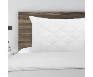Royal Comfort Luxury Bamboo Blend Quilted Pillow Single Pack Extra Fill Support 50 x 75cm White