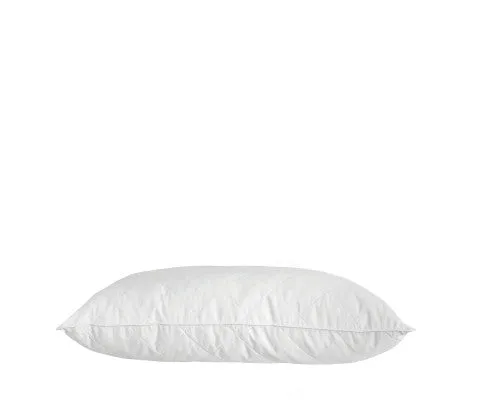 Royal Comfort Luxury Bamboo Blend Quilted Pillow Single Pack Extra Fill Support 50 x 75cm White