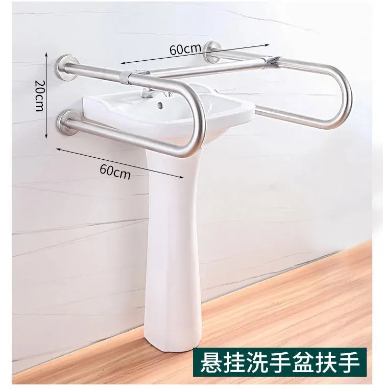 Safety Warning Bar Vacuum Suction Cups Bathroom Stair Railing Shower Handle Grab Accessories Toilets Parts Sarga Support Fixed