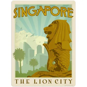 Singapore Lion City Vinyl Sticker