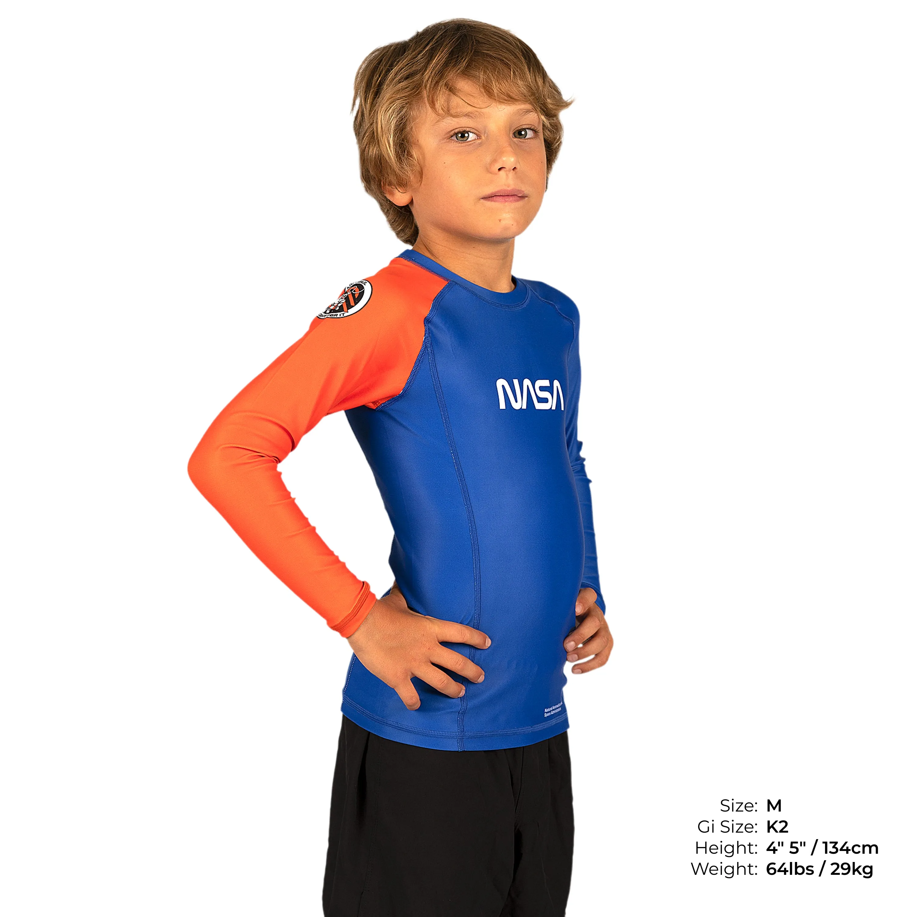 Space Collection Kids Long Sleeve Rash Guard
