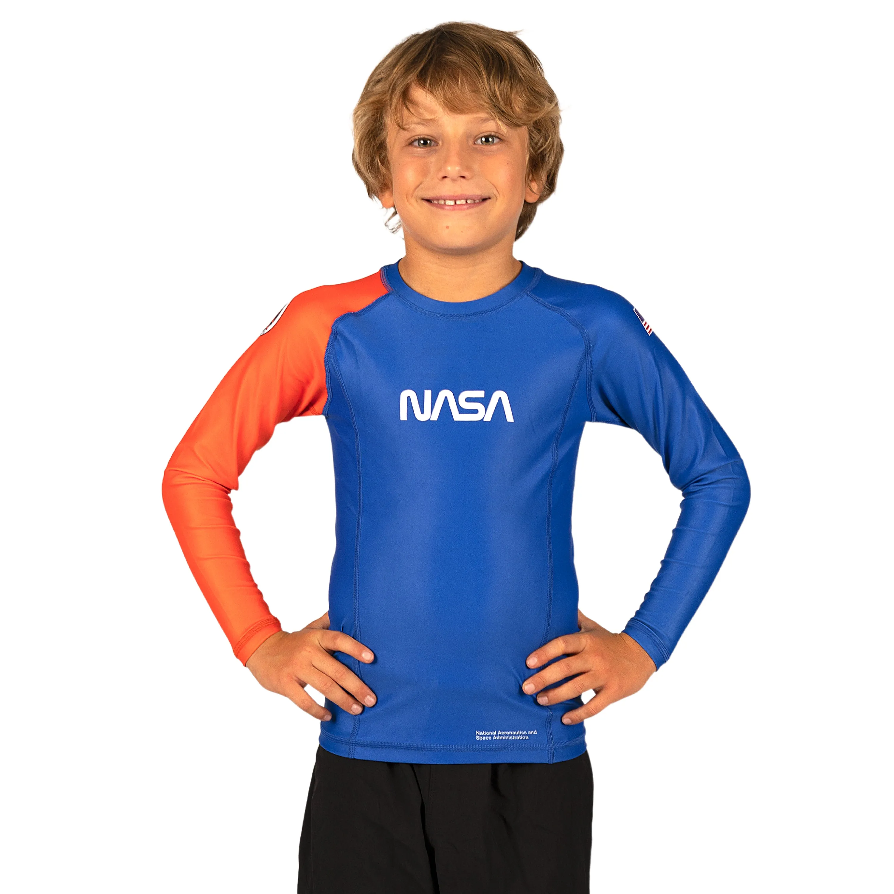 Space Collection Kids Long Sleeve Rash Guard