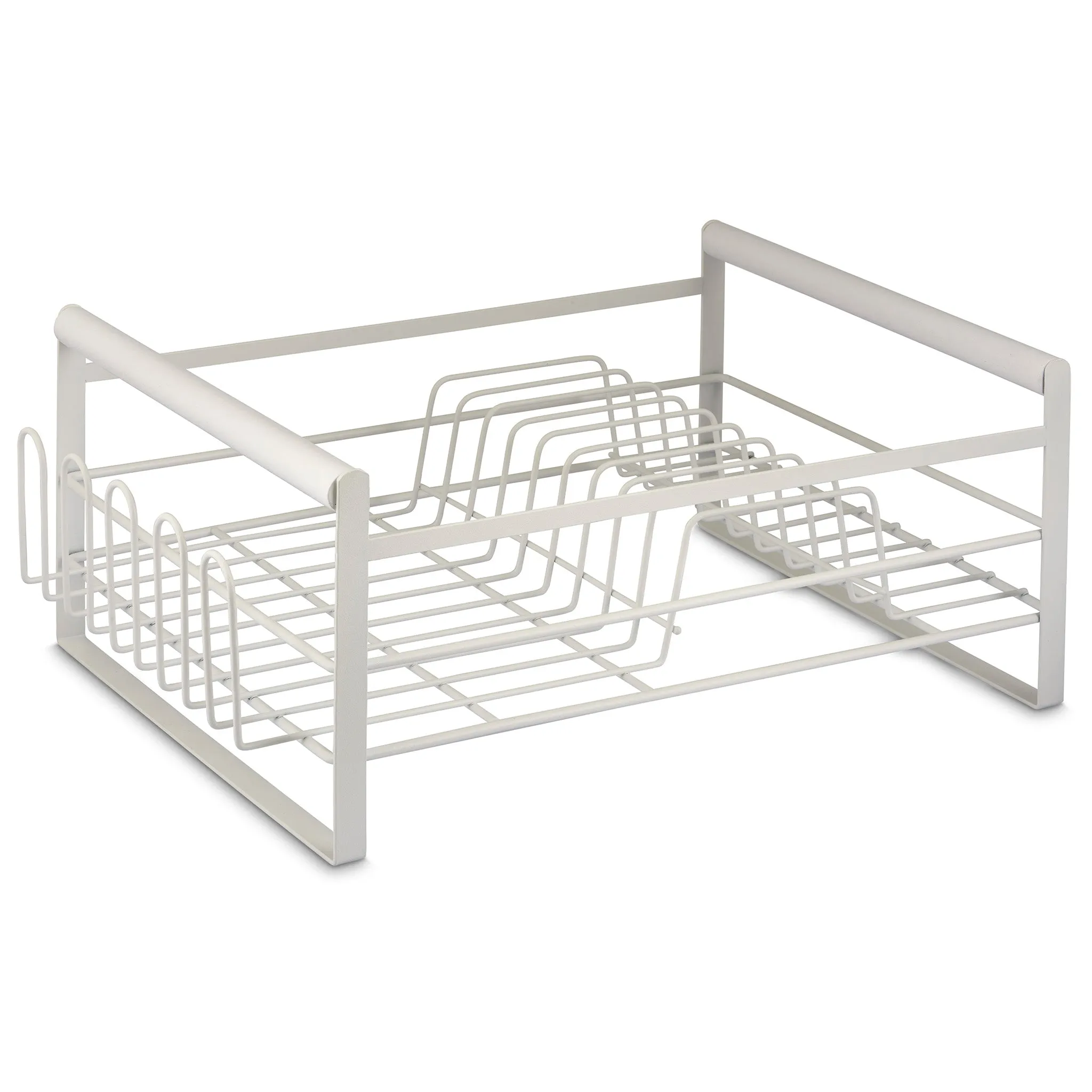 The Frame Dish Rack Removable Utensil Holders - White