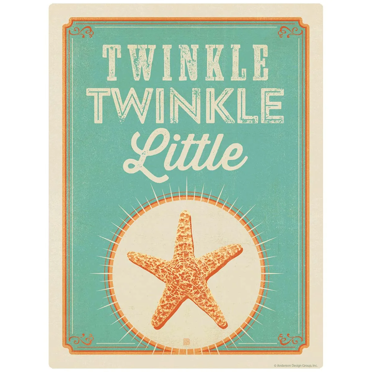 Twinkle Little Starfish Vinyl Sticker