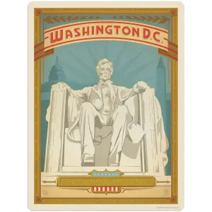 Washington DC Lincoln Memorial Vinyl Sticker