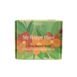 Wild Emery My Happy Place - Citrus Bath & Body Gift Set