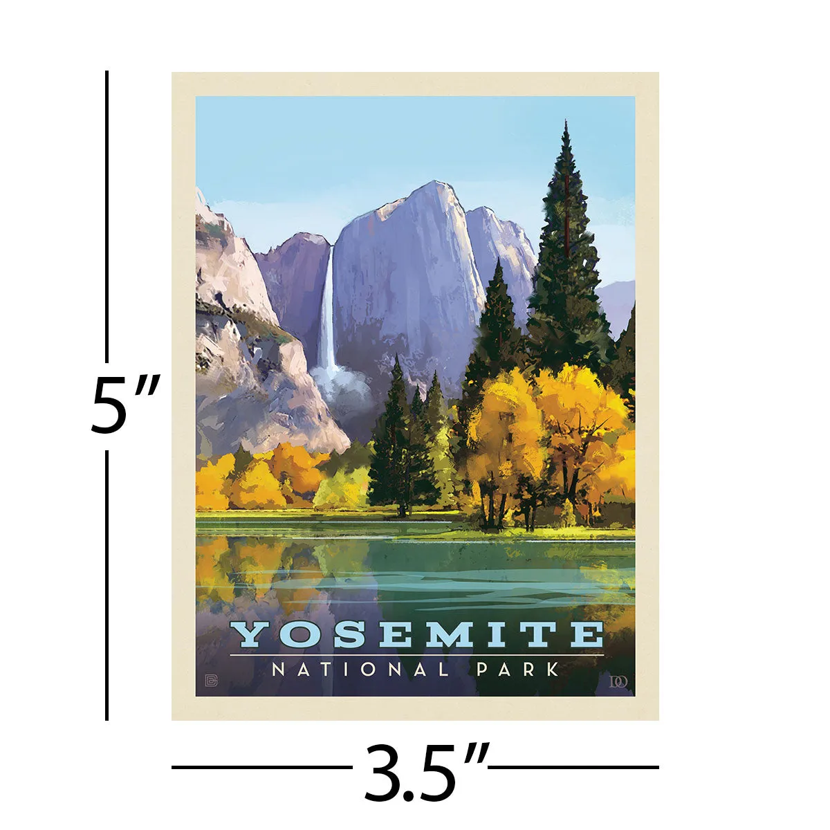 Yosemite National Park California WaterfallVinyl Sticker