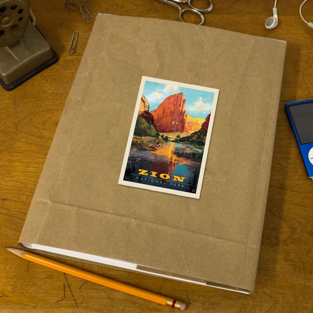 Zion National Park Utah Vinyl Sticker
