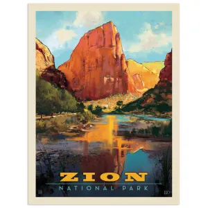 Zion National Park Utah Vinyl Sticker